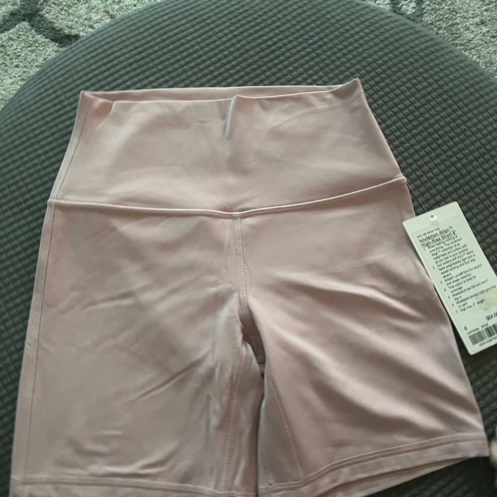 Lululemon Athletica Pink Haze Biker Shorts